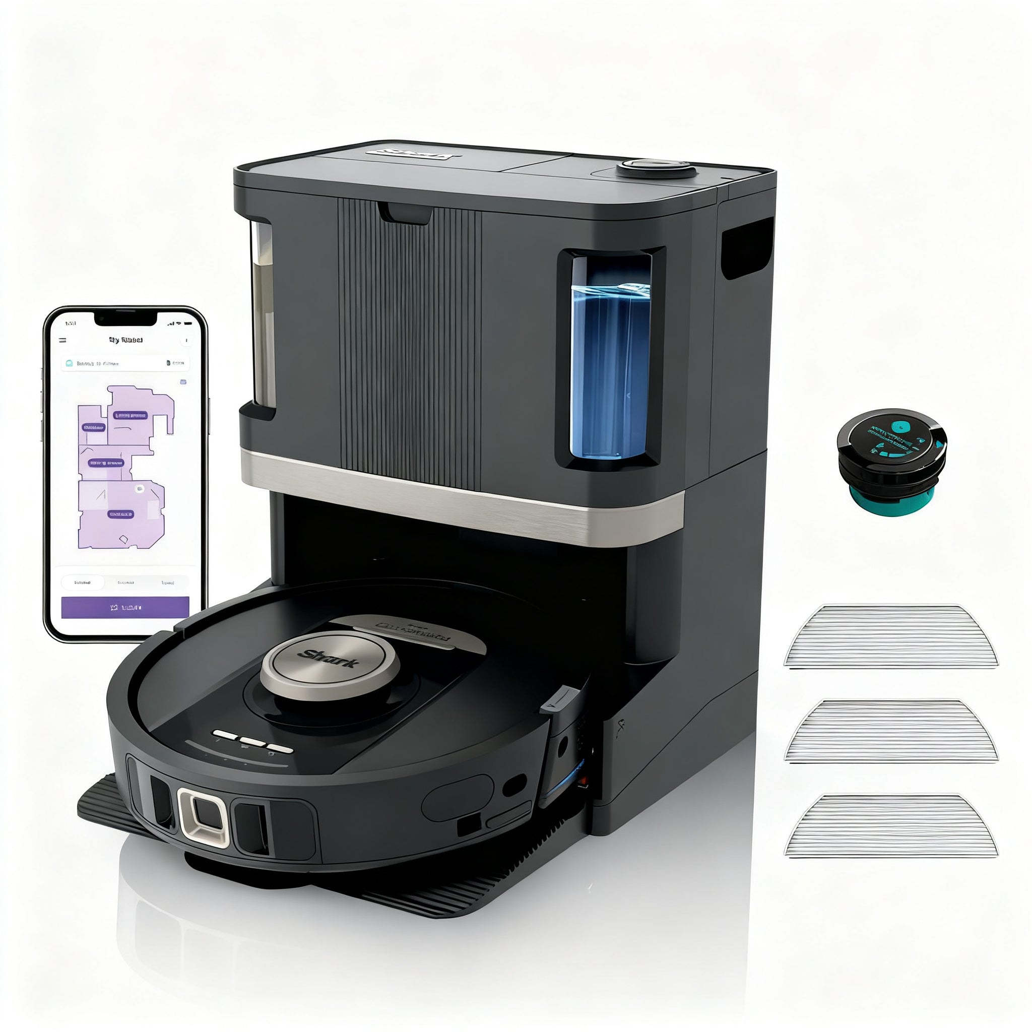 Shark PowerDetect NeverTouch Pro – 2-in-1 Saug- & Wischroboter